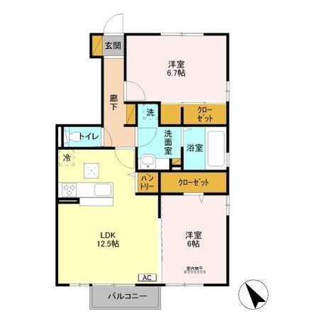 ロシェ ヒル IIの物件間取画像